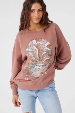 CHOICE CREW NECK OVERSIZED FIT FLEECE PULLOVER