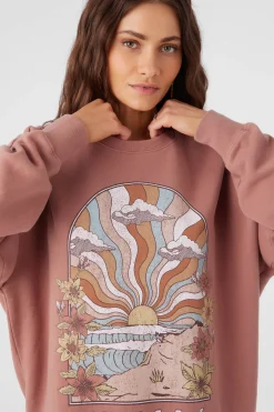 CHOICE CREW NECK OVERSIZED FIT FLEECE PULLOVER