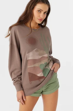 CHOICE CREW NECK OVERSIZED FIT FLEECE PULLOVER