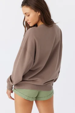 CHOICE CREW NECK OVERSIZED FIT FLEECE PULLOVER