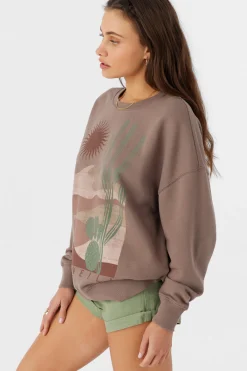 CHOICE CREW NECK OVERSIZED FIT FLEECE PULLOVER