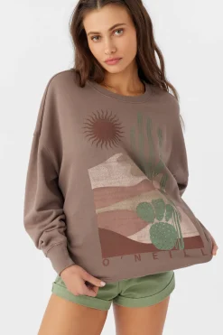 CHOICE CREW NECK OVERSIZED FIT FLEECE PULLOVER
