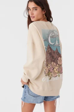 CHOICE CREW NECK OVERSIZED FIT FLEECE PULLOVER