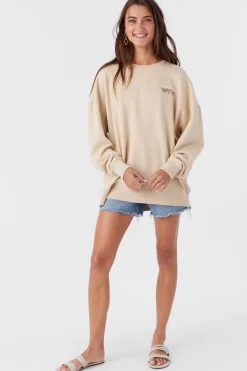 CHOICE CREW NECK OVERSIZED FIT FLEECE PULLOVER