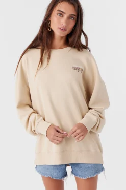 CHOICE CREW NECK OVERSIZED FIT FLEECE PULLOVER