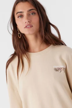 CHOICE CREW NECK OVERSIZED FIT FLEECE PULLOVER