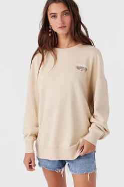 CHOICE CREW NECK OVERSIZED FIT FLEECE PULLOVER