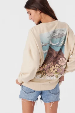 CHOICE CREW NECK OVERSIZED FIT FLEECE PULLOVER