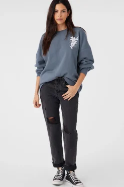 CHOICE CREW NECK OVERSIZED FIT FLEECE PULLOVER