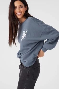 CHOICE CREW NECK OVERSIZED FIT FLEECE PULLOVER
