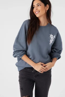 CHOICE CREW NECK OVERSIZED FIT FLEECE PULLOVER