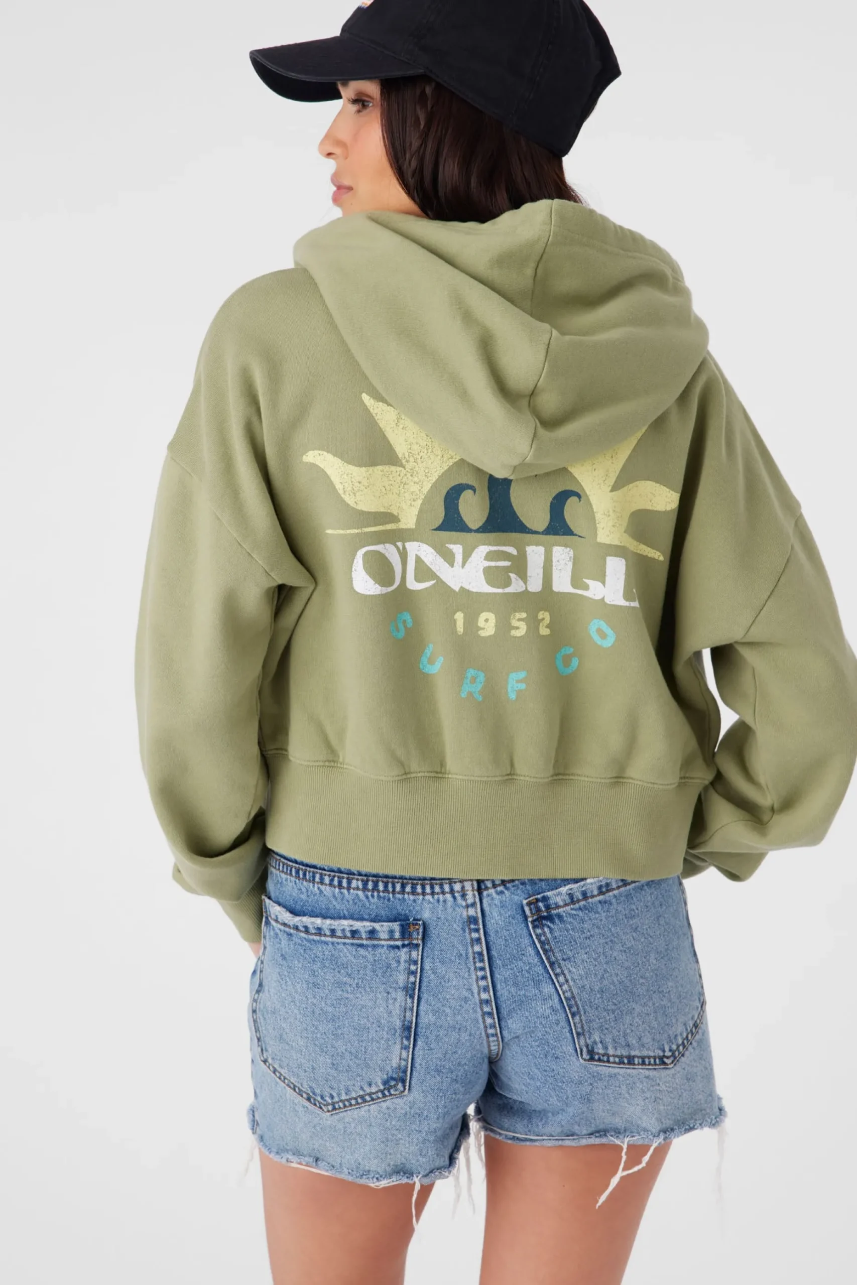 DARCIE HOODED ZIP FLEECE JACKET
