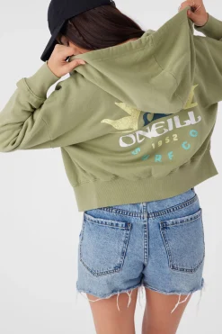 DARCIE HOODED ZIP FLEECE JACKET