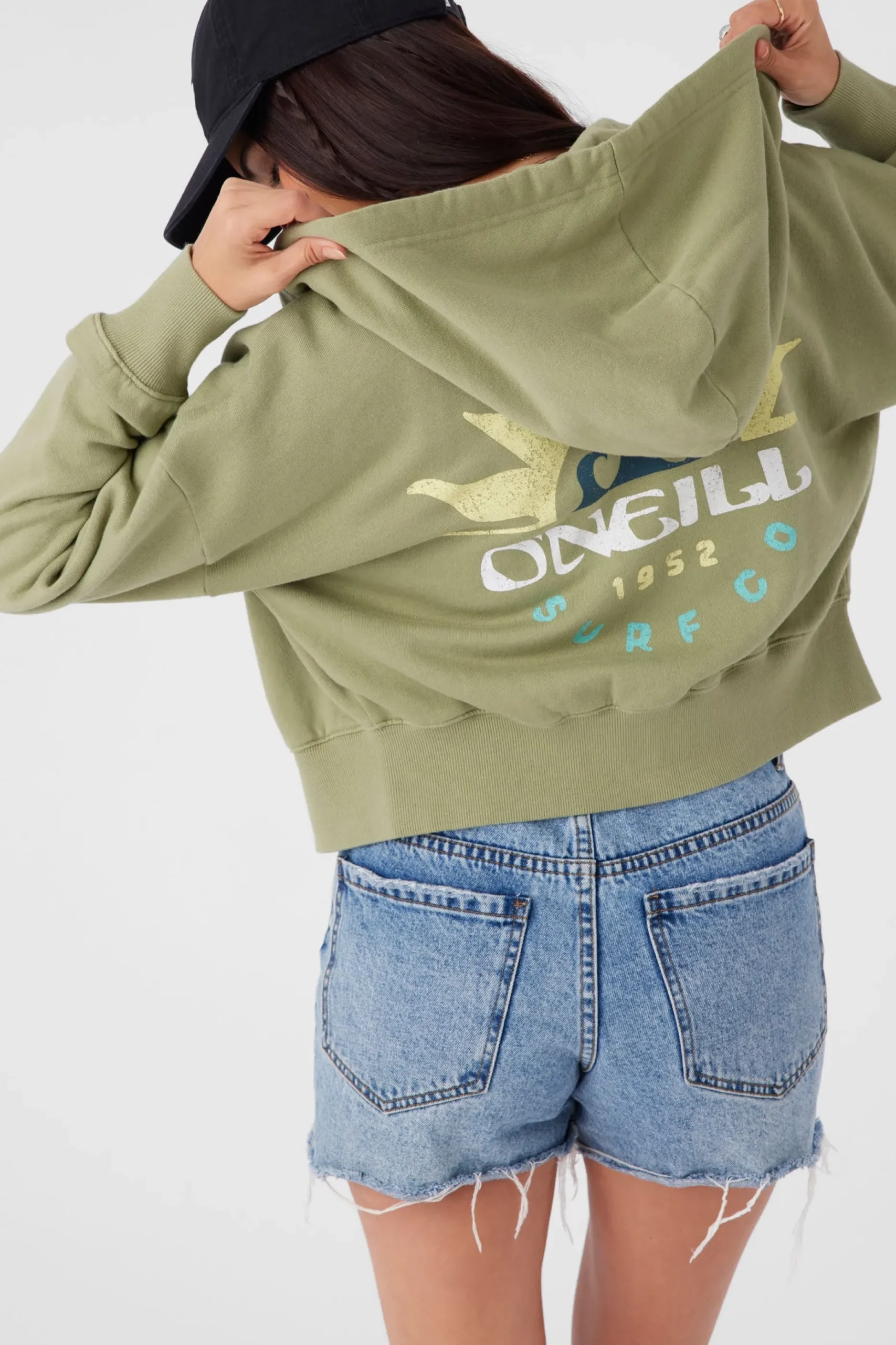 DARCIE HOODED ZIP FLEECE JACKET