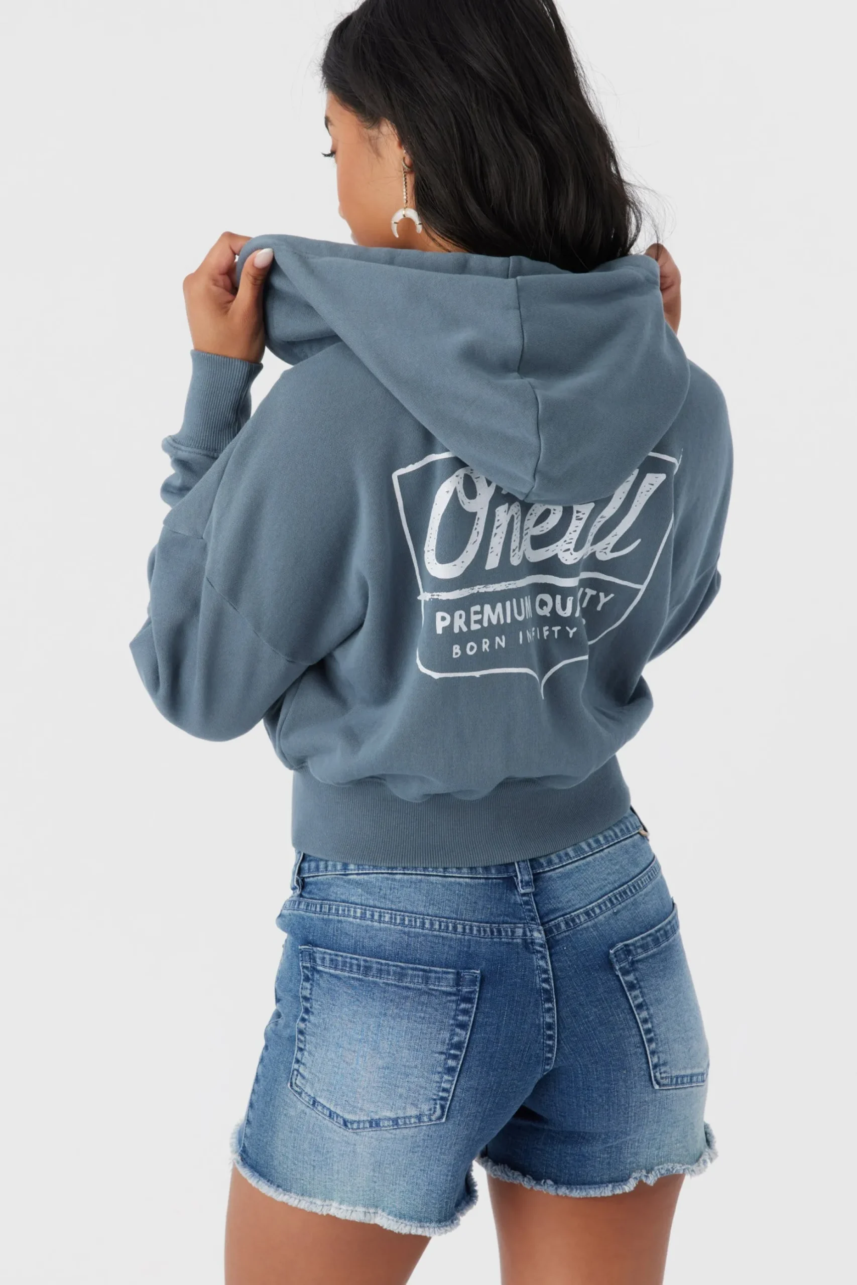 DARCIE HOODED ZIP FLEECE JACKET