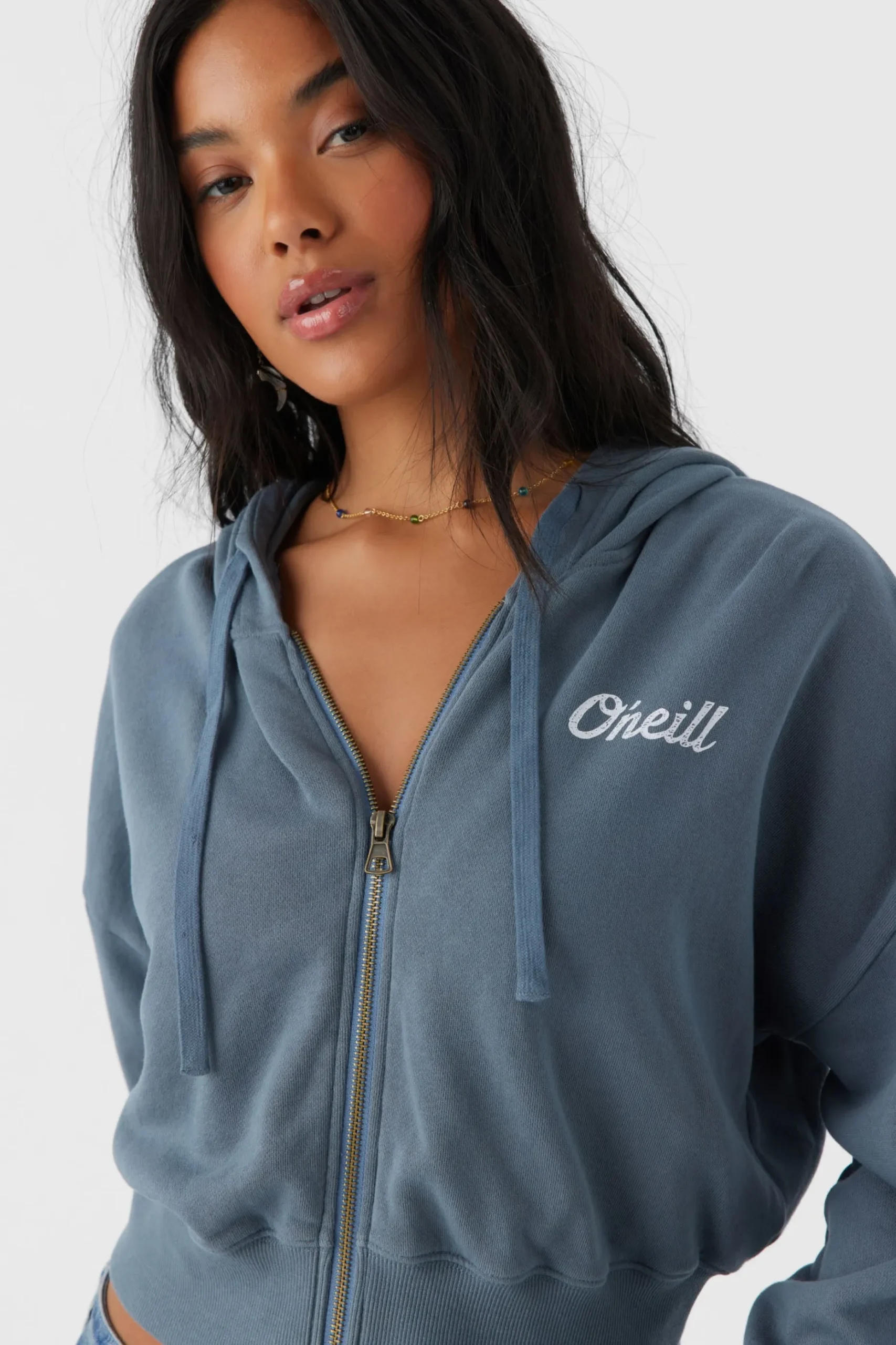 DARCIE HOODED ZIP FLEECE JACKET