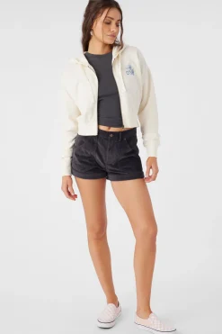 DARCIE HOODED ZIP FLEECE JACKET