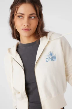 DARCIE HOODED ZIP FLEECE JACKET