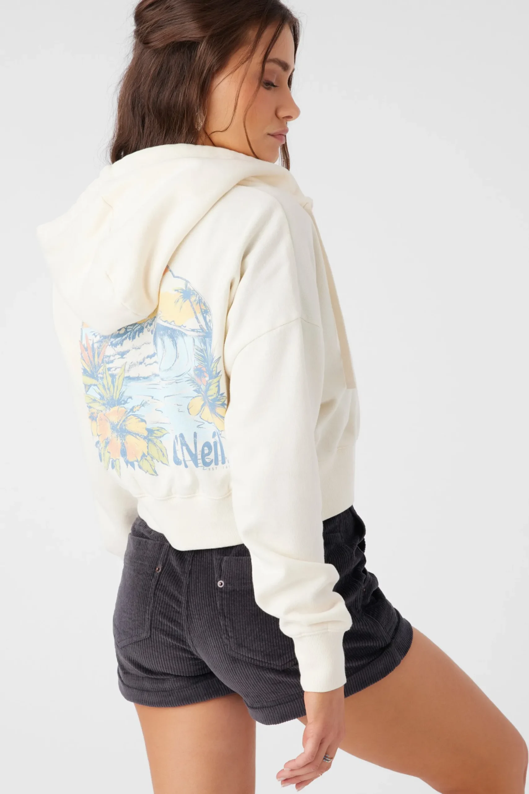 DARCIE HOODED ZIP FLEECE JACKET