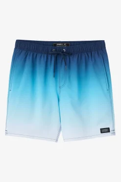 DIVERGENT ELASTIC WAIST LINED 17" SWIM TRUNKS