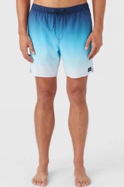 DIVERGENT ELASTIC WAIST LINED 17" SWIM TRUNKS