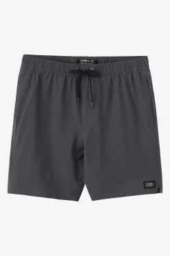 DIVERGENT ELASTIC WAIST LINED 17" SWIM TRUNKS