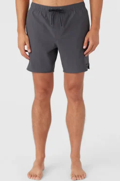 DIVERGENT ELASTIC WAIST LINED 17" SWIM TRUNKS