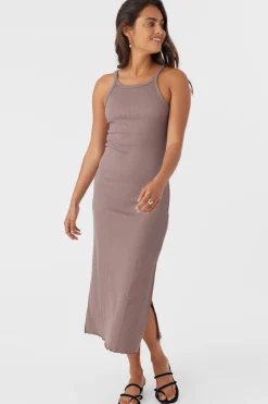 ERES RIB KNIT MIDI DRESS