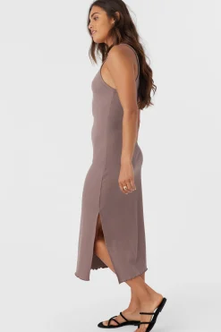 ERES RIB KNIT MIDI DRESS