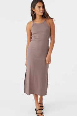 ERES RIB KNIT MIDI DRESS