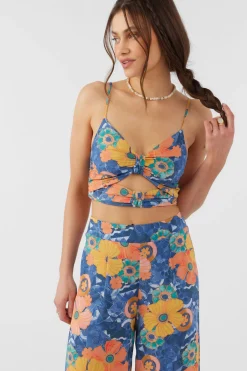 FARRAH JADIA FLORAL CROP TOP
