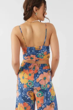 FARRAH JADIA FLORAL CROP TOP