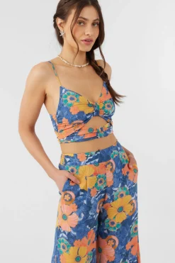 FARRAH JADIA FLORAL CROP TOP