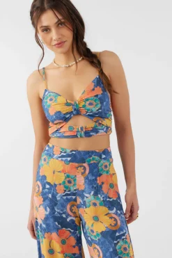 FARRAH JADIA FLORAL CROP TOP