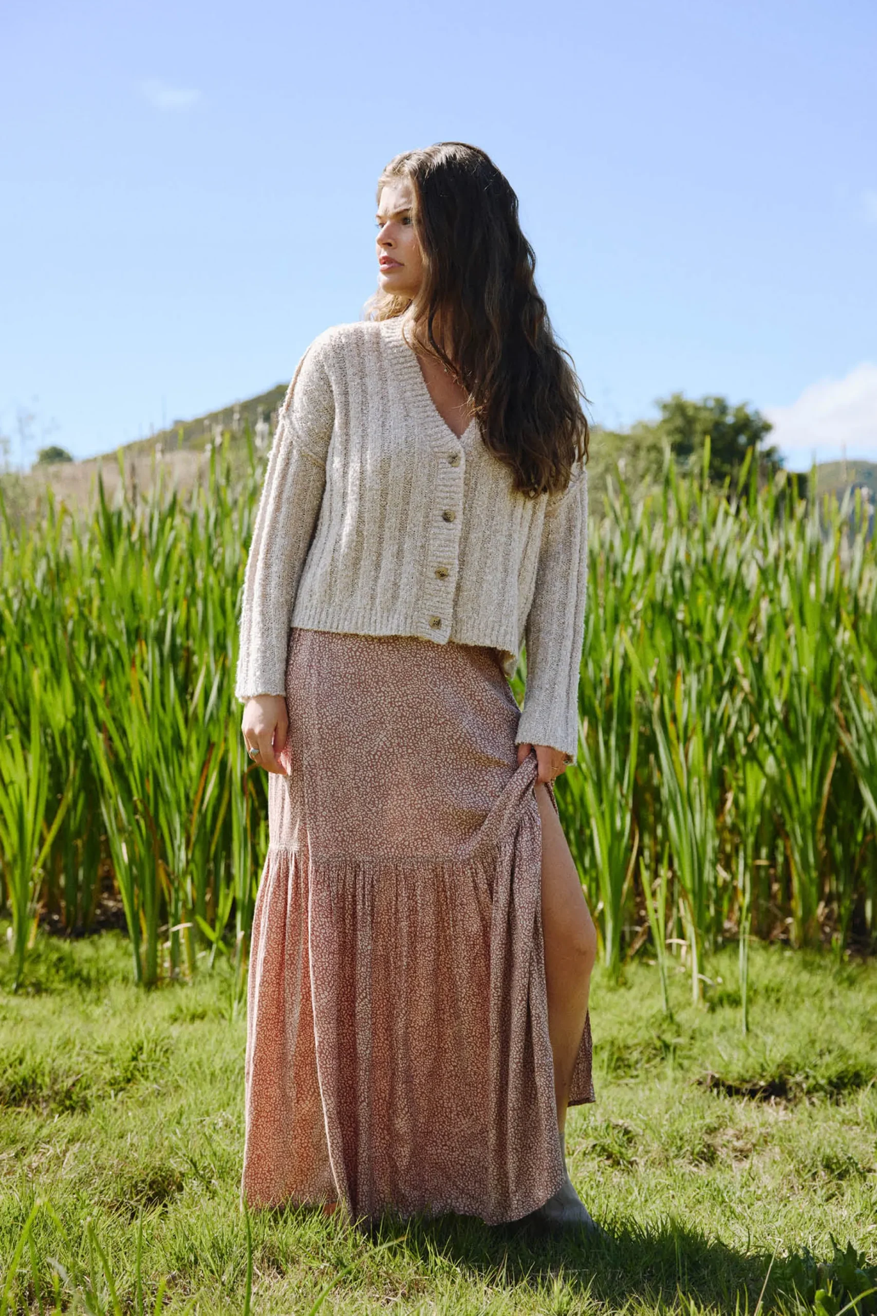 FERRIS SWEATER BUTTON FRONT CARDIGAN