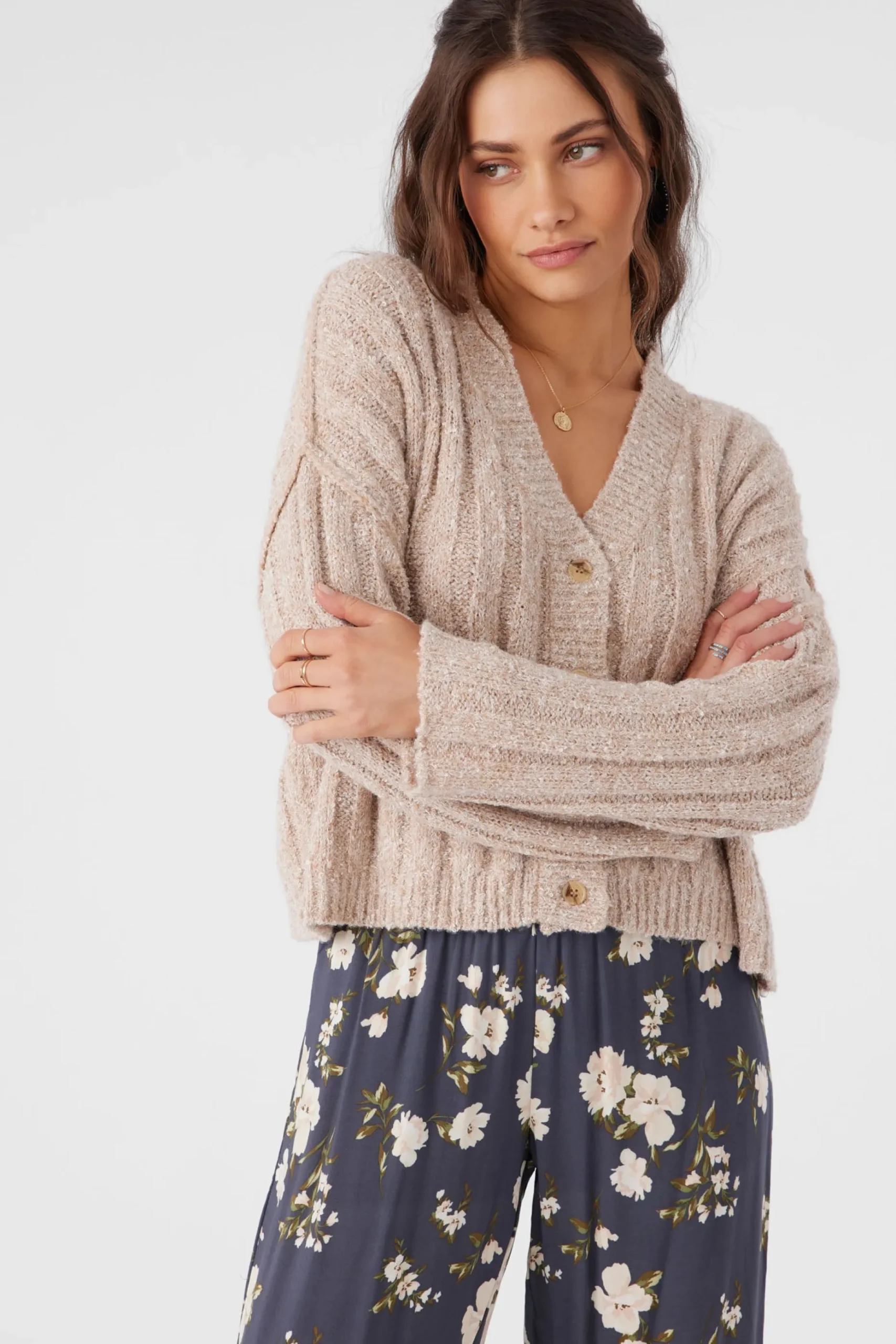 FERRIS SWEATER BUTTON FRONT CARDIGAN