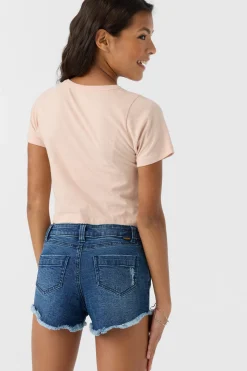 GIRL'S AIDEN DENIM SHORTS