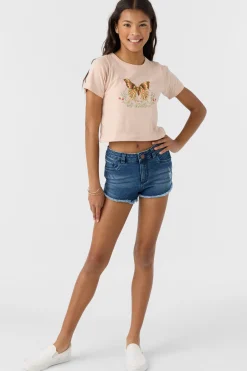 GIRL'S AIDEN DENIM SHORTS