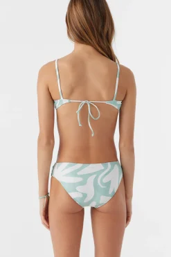 GIRL'S BEACH HUT GEO TIE BACK BRALETTE TOP SET