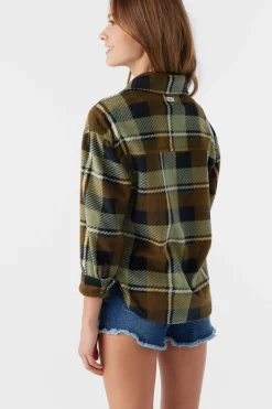 GIRL'S BENNET SUPERFLEECE FLANNEL SHIRT