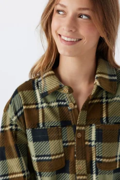 GIRL'S BENNET SUPERFLEECE FLANNEL SHIRT