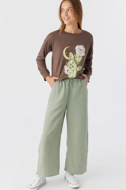 GIRL'S BRENDITA CRINKLE DOUBLE GAUZE PANTS