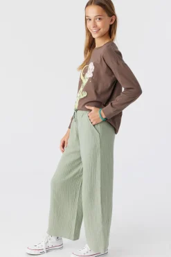 GIRL'S BRENDITA CRINKLE DOUBLE GAUZE PANTS