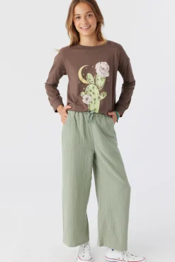 GIRL'S BRENDITA CRINKLE DOUBLE GAUZE PANTS