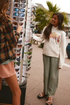 GIRL'S BRENDITA CRINKLE DOUBLE GAUZE PANTS