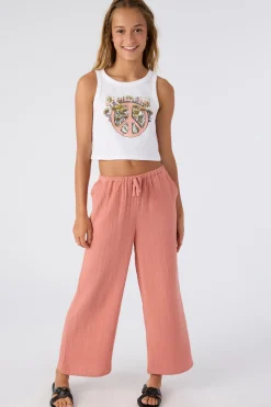GIRL'S BRENDITA CRINKLE DOUBLE GAUZE PANTS
