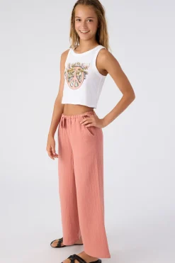 GIRL'S BRENDITA CRINKLE DOUBLE GAUZE PANTS