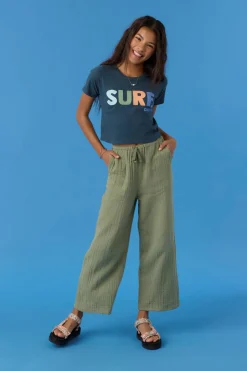 GIRL'S BRENDITA CRINKLE DOUBLE GAUZE PANTS