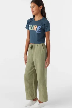 GIRL'S BRENDITA CRINKLE DOUBLE GAUZE PANTS