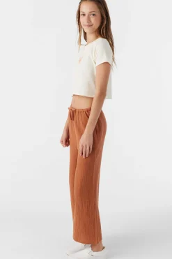 GIRL'S BRENDITA CRINKLE DOUBLE GAUZE PANTS